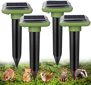 4 Pack Solar Mole Repellent