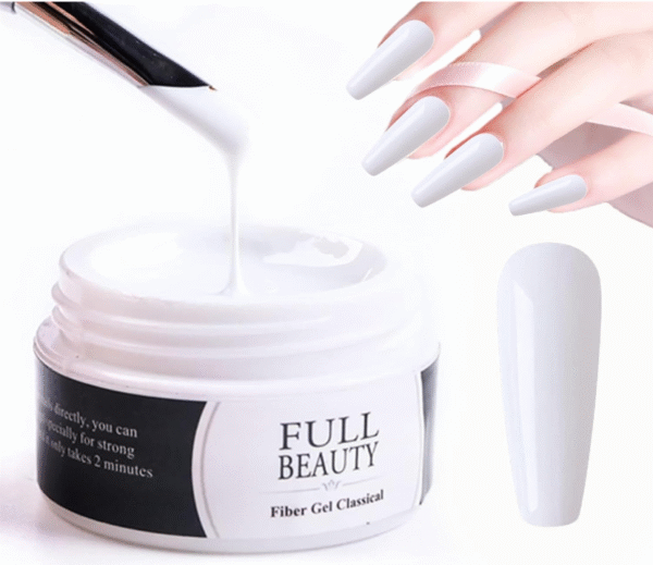 UV Nail Builder Gel – 15ml Nail Glue for Solid False Nails, Nail Repair & Reinforcement, Protective Manicure Gel for Broken Nails (Shade 02)