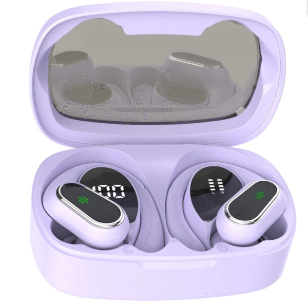 "2025 Bluetooth 5.4 Wireless Sport Headphones – 50H Playtime, HiFi Stereo Sound, 4 ENC Noise-Cancelling Mics, IP7 Waterproof, LED Display for Running & Workouts"
