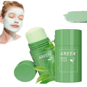 2-Pack Green Tea Cleansing Mask Sticks – Deep Pore Cleanser for All Skin Types, Purifying Green Mask for Men & Women
