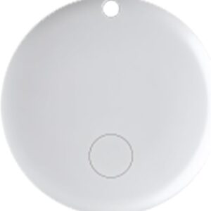 "Smart Tag Tracker (1-Pack, White) – GPS & Bluetooth Item Locator for Android Devices – Compatible with Keys, Luggage, and More"
