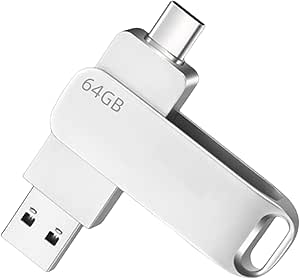 Poxfun 2-in-1 USB Flash Drive – High-Speed USB 3.0 with Type-C & Type-A Connectors for Smartphones and Computers