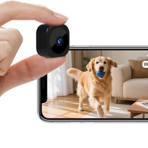 AOBOCAM 1080P Mini Spy Camera – Wireless Indoor/Outdoor Surveillance with Night Vision, Motion Detection, Bluetooth, and 2.4GHz WiFi Remote Access (Model FR-A12)