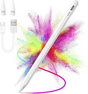 iPad Stylus Pen (2018–2024) – Compatible with iPad 10/9/8/7/6, iPad Pro 12.9/11, iPad Air 5/4/3, iPad Mini 6/5 – Features Anti-Palm Rejection & Tilt Sensitivity