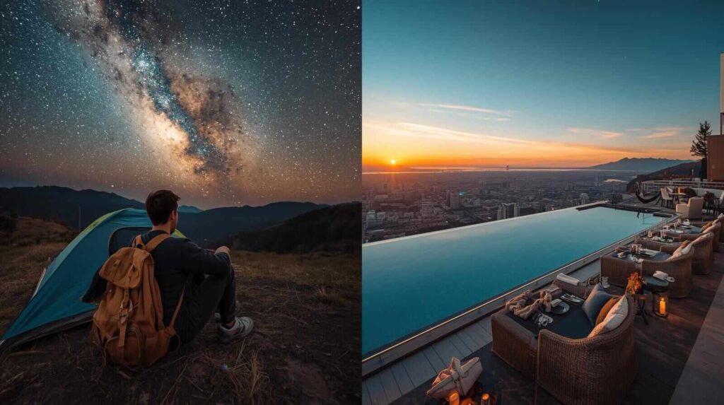 budget vs luxury travel