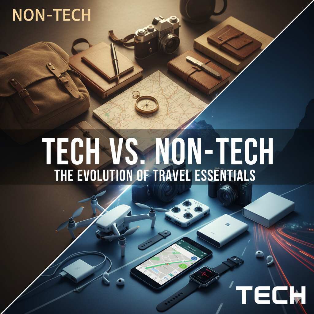 Tech vs. Non-Tech Travel Essentials