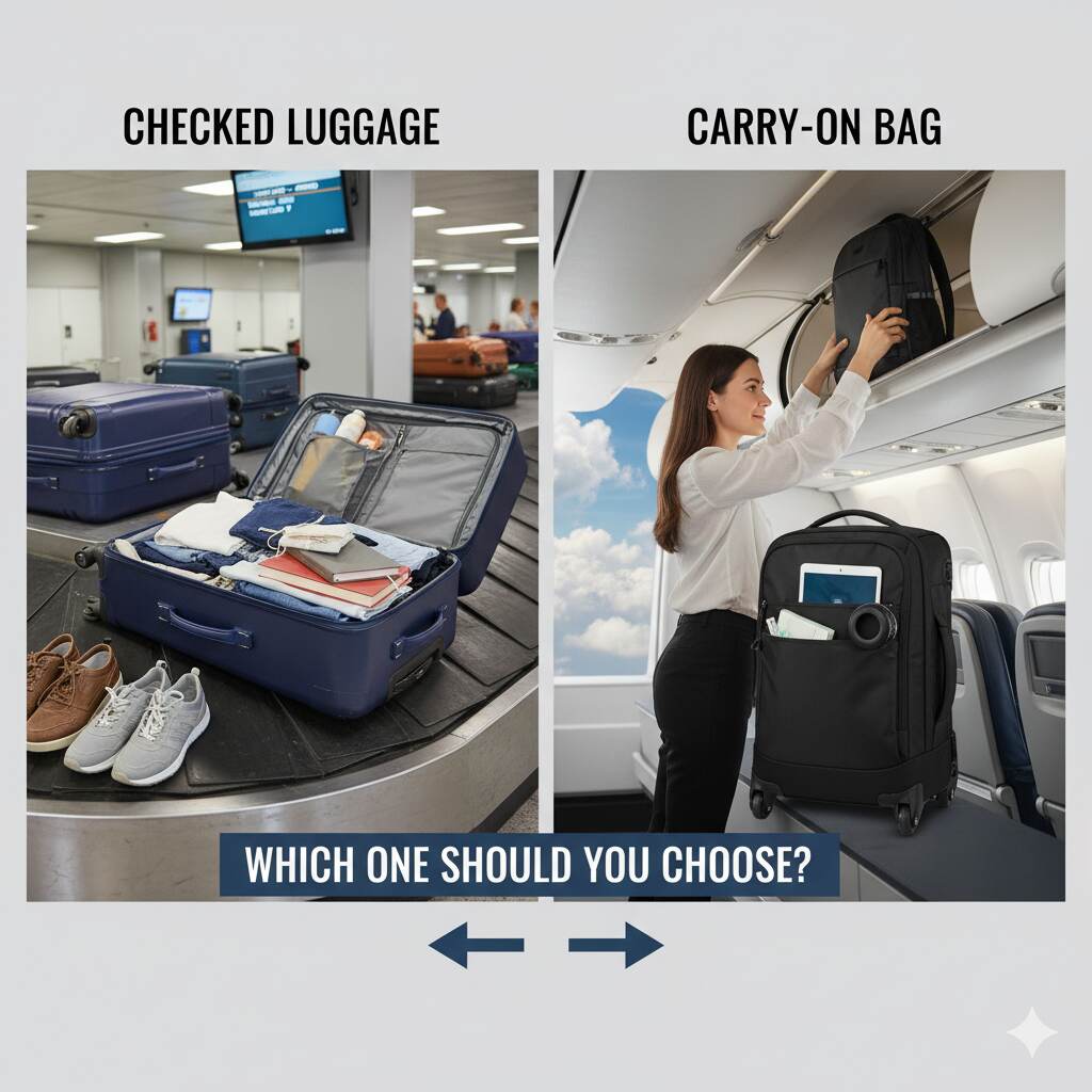 Checked Luggage vs Carry-On